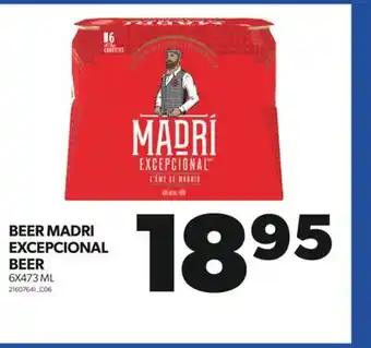 Real Canadian Superstore BEER MADRI EXCEPCIONAL BEER, 6X473 ML offer