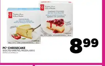 Real Canadian Superstore PC CHEESECAKE, 600 G offer