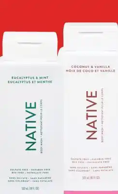 Real Canadian Superstore NATIVE BODY WASH, 532 ML offer