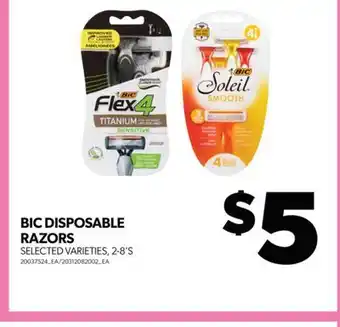 Real Canadian Superstore BIC DISPOSABLE RAZORS, 2-8'S offer