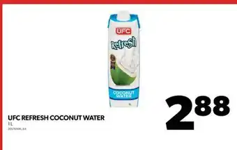 Real Canadian Superstore UFC REFRESH COCONUT WATER, 1 L offer