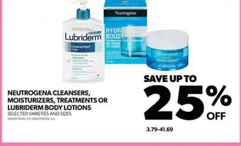 Real Canadian Superstore NEUTROGENA CLEANSERS, MOISTURIZERS, TREATMENTS OR LUBRIDERM BODY LOTIONS offer