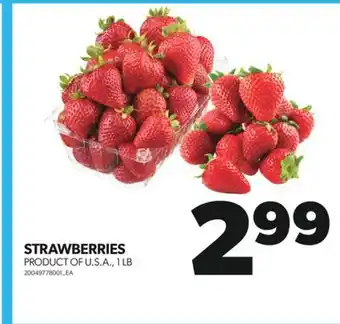 Real Canadian Superstore STRAWBERRIES, 1 LB offer