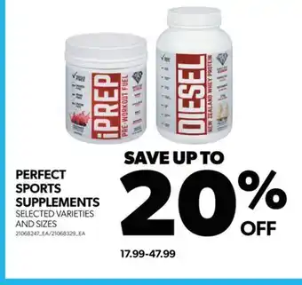 Real Canadian Superstore PERFECT SPORTS SUPPLEMENTS offer
