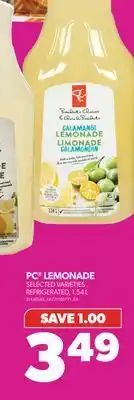 Real Canadian Superstore PC LEMONADE, 1.54 L offer