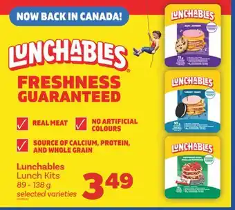 Real Canadian Superstore LUNCHABLES LUNCH KITS 89 – 138 G offer