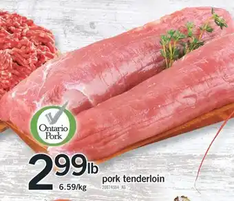 Fortinos PORK TENDERLOIN offer