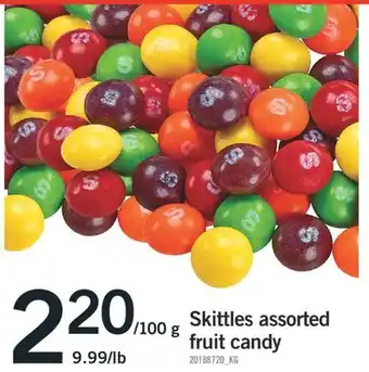 Fortinos Skittles assorted fruit candy offer