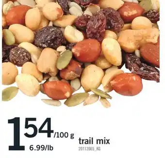 Fortinos TRAIL MIX, 6.99/LB offer