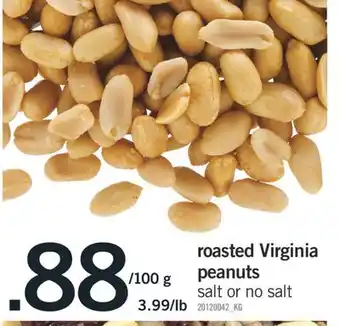 Fortinos ROASTED VIRGINIA PEANUTS offer
