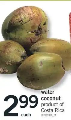 Fortinos WATER COCONUT offer