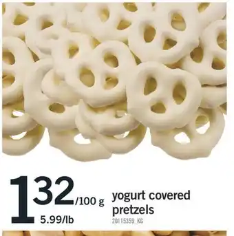 Fortinos COVERED YOGURT PRETZELS offer