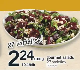 Fortinos GOURMET SALADS offer