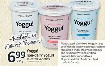 Fortinos YOGGU NON-DAIRY YOGURT, 450 g offer