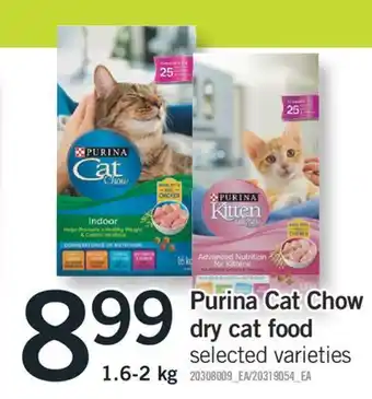 Fortinos PURINA CAT CHOW DRY CAT FOOD, 1.6-2 kg offer