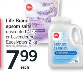 Fortinos LIFE BRAND EPSOM SALTS offer