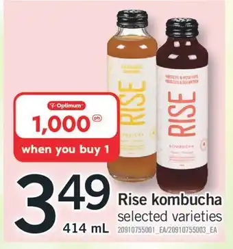 Fortinos RISE KOMBUCHA, 414 mL offer