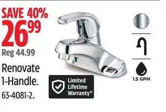 Canadian Tire Danze Renovate 1-Handle offer