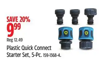 Canadian Tire Yardworks Plastic Quick Connect Starter Set, 5-Pc offer