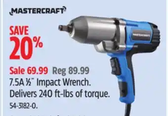 Canadian Tire Mastercraft 7.5A 1⁄2 Impact Wrench offer