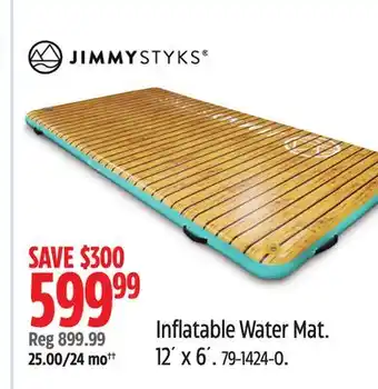 Canadian Tire Inflatable Water Mat offer