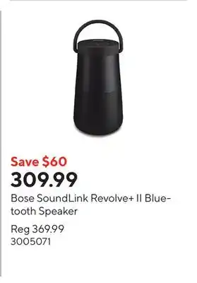 Staples Bose SoundLink Revolve+ II Bluetooth Speaker offer
