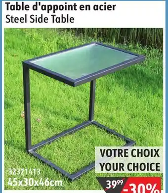 Sushi Shop Steel Side Table offer