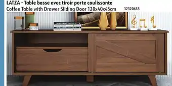 Sushi Shop Coffee Table with Drawer Sliding Door offer