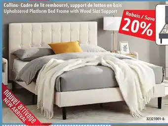 Sushi Shop Upholstered Platform Bed Frame with Wood Slat Support offer