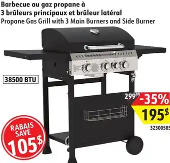 Sushi Shop Propane Gas Grill with 3 Main Burners and Side Burner offer