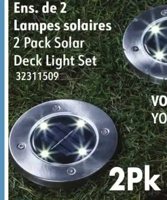 Hart 2 Pack Solar Deck Light Set offer