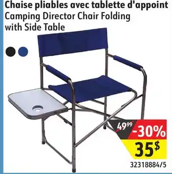 Sushi Shop Camping Director Chair Folding with Side Table offer