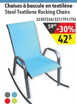 Sushi Shop Steel Textilene Rocking Chairs offer