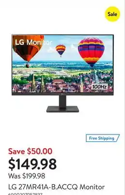 Walmart LG 27MR41A-B.ACCQ Monitor offer