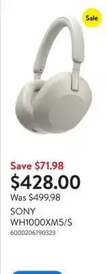 Walmart SONY WH1000XM5/S offer