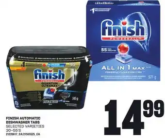 Loblaws FINISH AUTOMATIC DISHWASHER TABS, 30-55'S offer