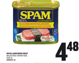 Loblaws SPAM LUNCHEON MEAT, 340 G offer