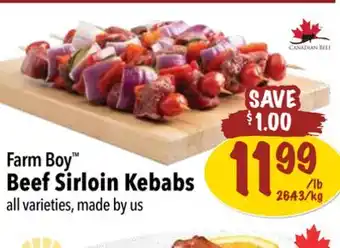 Farm Boy Farm Boy Beef Sirloin Kebabs offer