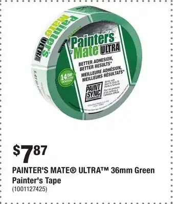 Home Depot PAINTER'S MATE ULTRA 36mm Green Painter's Tape offer