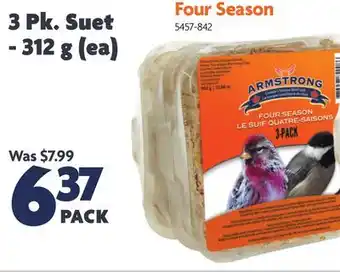 Home Hardware Four Season 3 Pk. Suet offer