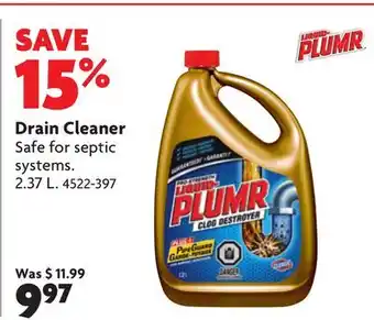 Home Hardware Drain Cleaner offer