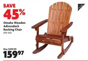Home Hardware Omaha Wooden Adirondack Rocking Chair offer
