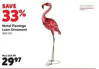 Home Hardware Metal Flamingo Lawn Ornament offer