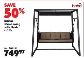 Home Hardware Kitlano 3 Seat Swing with Shade offer