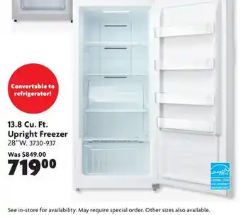 Home Hardware 13.8 Cu. Ft. Upright Freezer offer