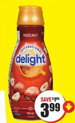 FreshCo International Delight Coffee Whitener 946 ml offer