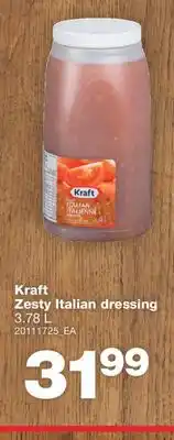 Wholesale Club ZESTY ITALIAN DRESSING, 3.78 L offer