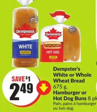 FreshCo Dempster's White or Whole Wheat Bread offer