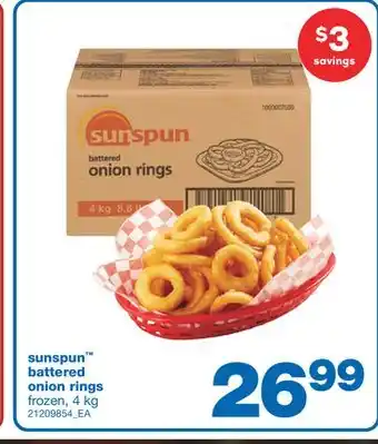 Wholesale Club BATTERED ONION RINGS, 4 kg offer