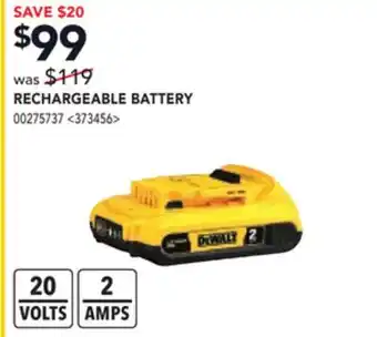 RONA DEWALT RECHARGEABLE BATTERY offer